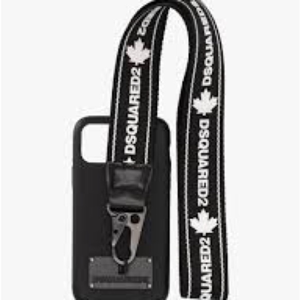 DSQUARED2 logo-embellished strap iPhone 11 case